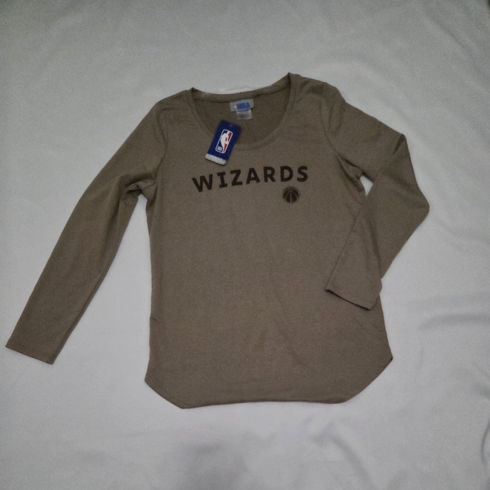 NBA Wizards Long Sleeve Tee - Tan